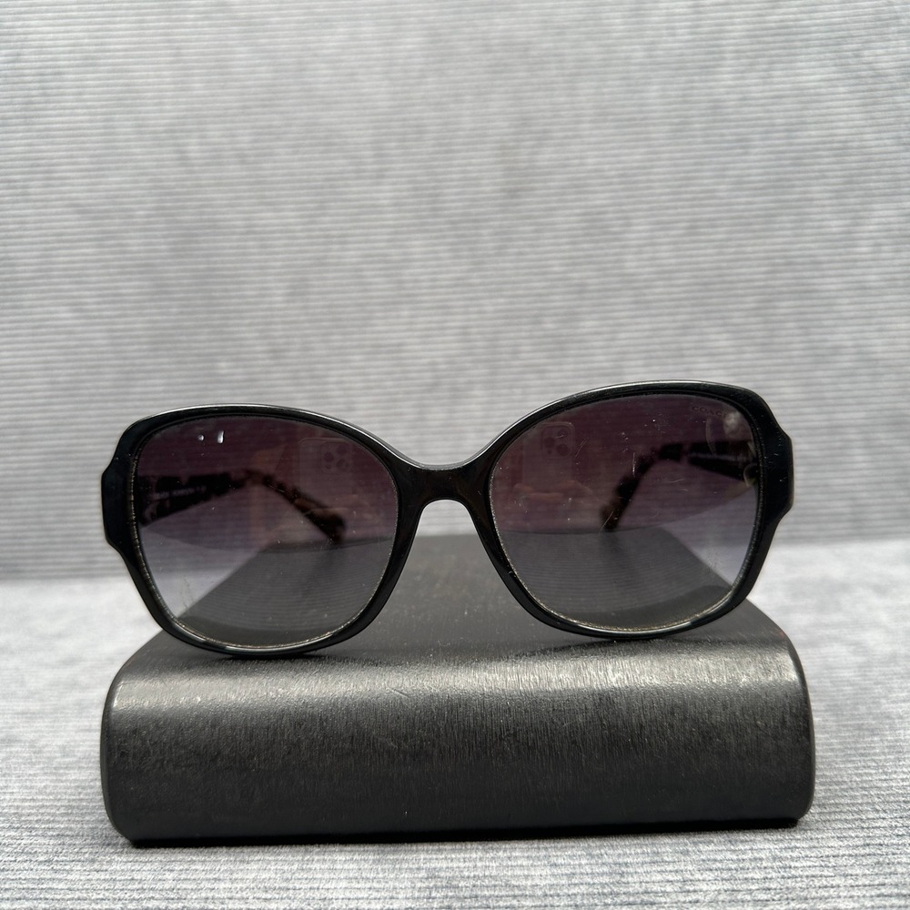 Coach HC8166 L154 Black Crystal Mosaic Butterfly Sunglasses 58-18-135